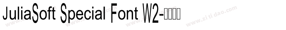 JuliaSoft Special Font W2字体转换